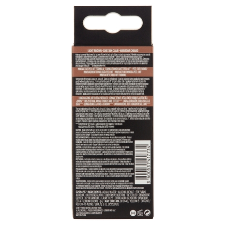 Maybelline New York Tinta per Sopracciglia Peel-off Tattoo Brow, Dura fino a 3 Giorni, Light Brown